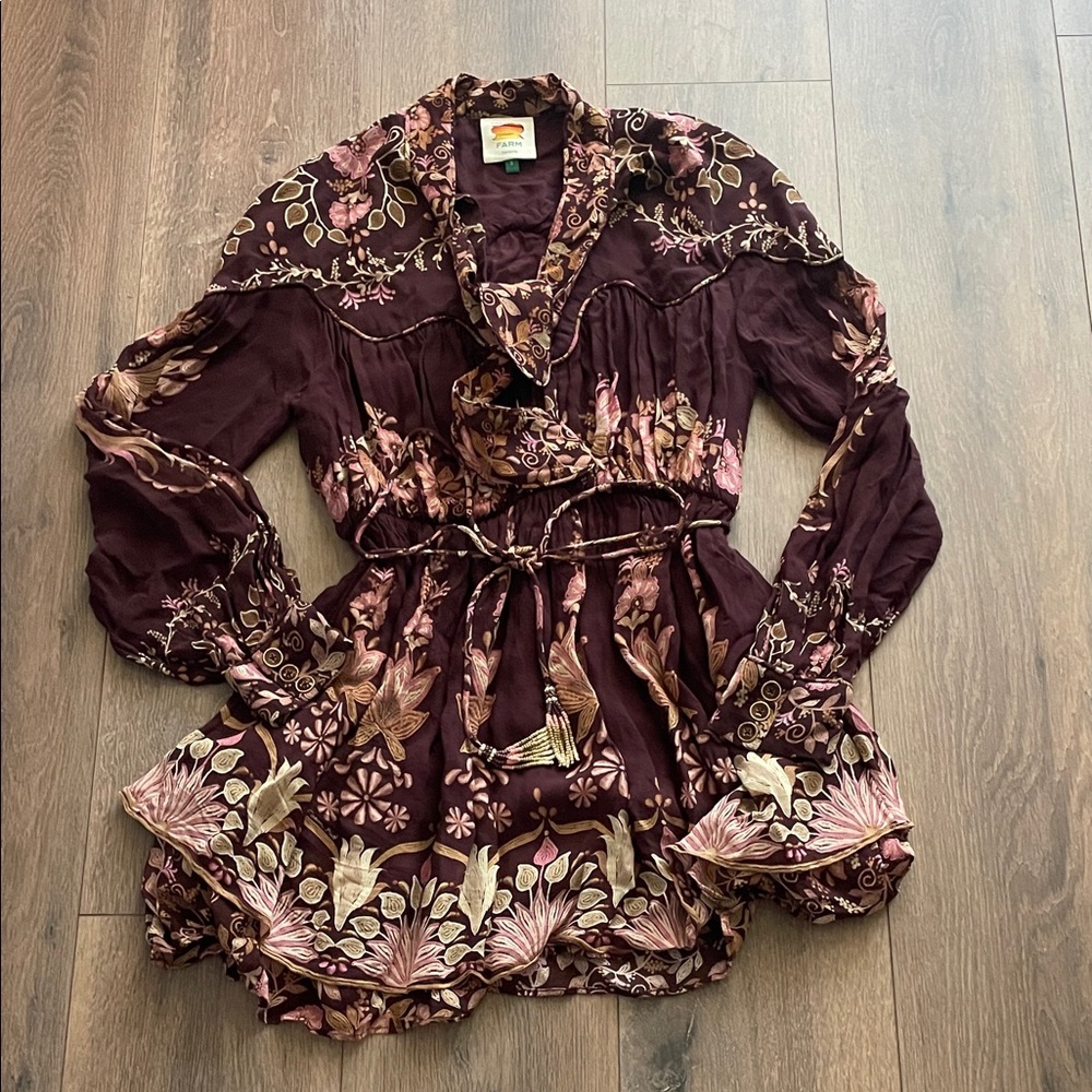 FARM Rio Bella Mini Dress- Small - Picture 4 of 9